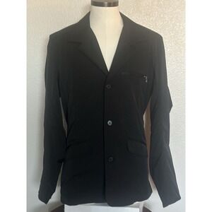 Nau Men's Large  Riding Performance Jacket Softshell Tailored Blazer Black